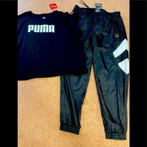 Puma pants and tee size XL women